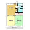 ハイツMINT 2LDKの間取り