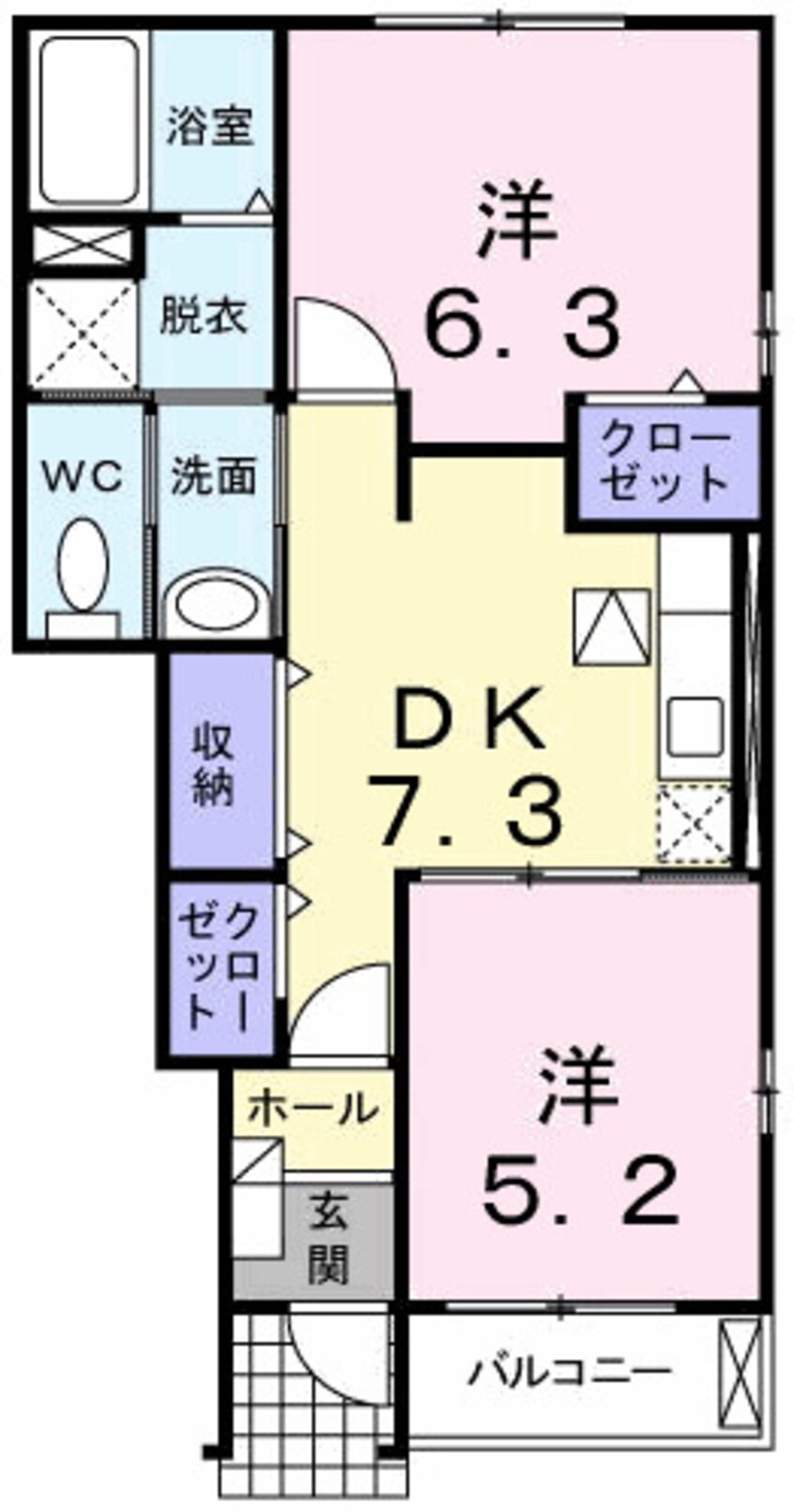 間取図 グリーンガーデン・いの