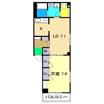 間取り図 ハイツピラカンサ