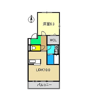 間取図 サニーコート A棟