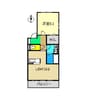 サニーコート A棟 1LDKの間取り