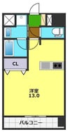プラスK 1Rの間取り