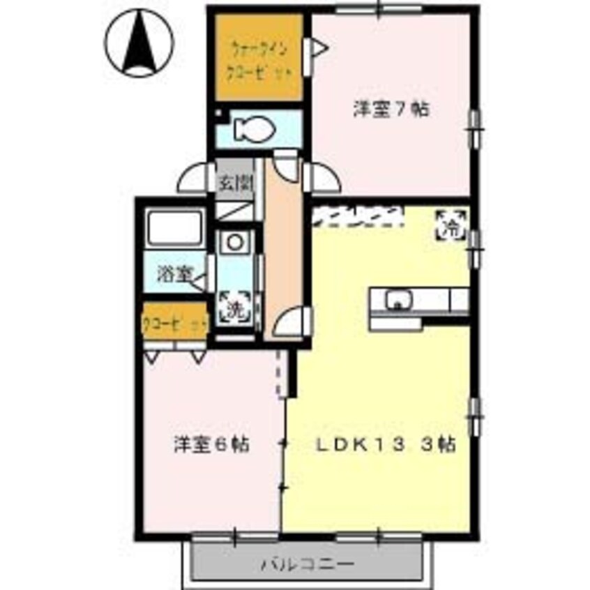 間取図 セジュール ｳｨﾙﾓｱ