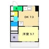 高知市電ごめん線・伊野線/菜園場町駅 徒歩4分 1階 築39年 1DKの間取り