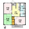 ニューカーム松木 3DKの間取り