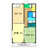 あざみのスクエア Ⅱ 2LDKの間取り