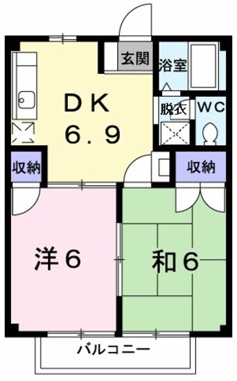 間取図 ハイツＫＵＷＡＯ