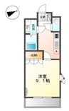 トランキーロ 1Kの間取り