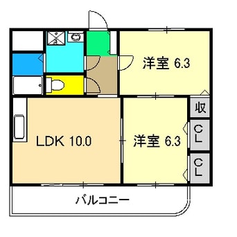 間取図 マリベールアドニス