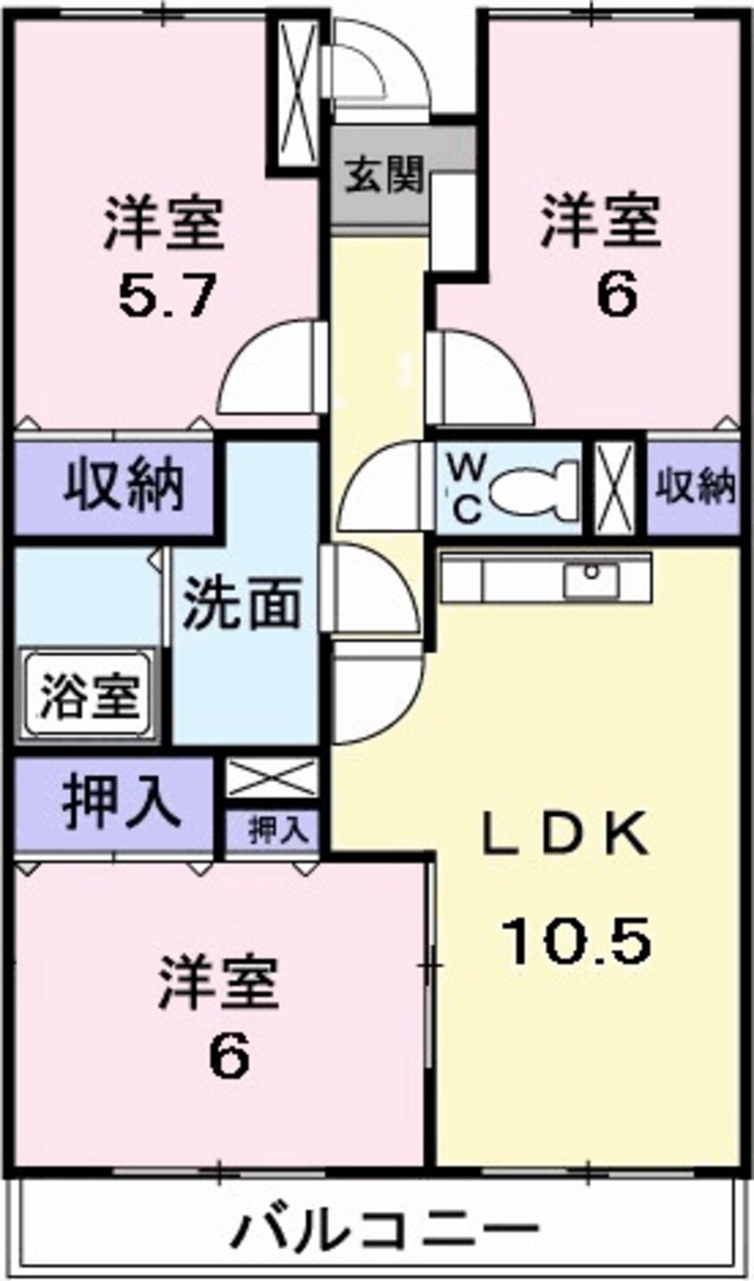 間取図 リバ－ジュ　マンション