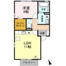 シャルマン 1LDKの間取り