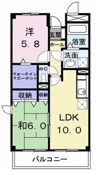 間取図 Ｅｎｅａｒｌ・Ｋｕｍａｚａｗａ