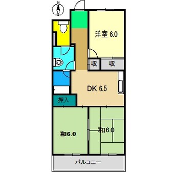 間取図 ジャストハイツ21