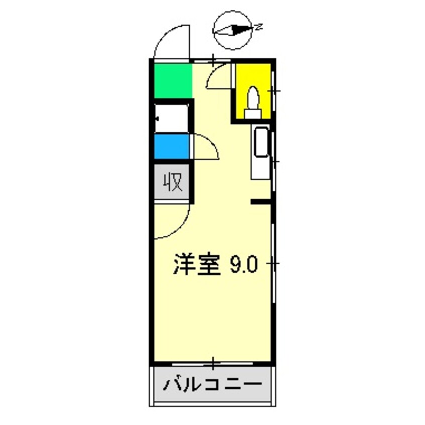 間取図 フラット葛島