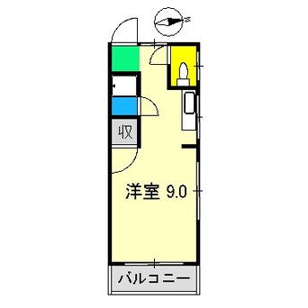 間取図 フラット葛島