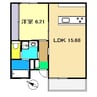 インヒルズ 1LDKの間取り