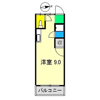 間取図 フラット葛島