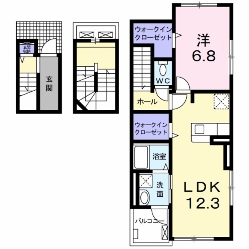 間取図 サンリット松葉