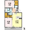 Rakura・ATAGO 2LDKの間取り