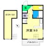 エトワール二葉 1Rの間取り