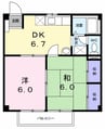 ファミ－ルみやまえ 2DKの間取り