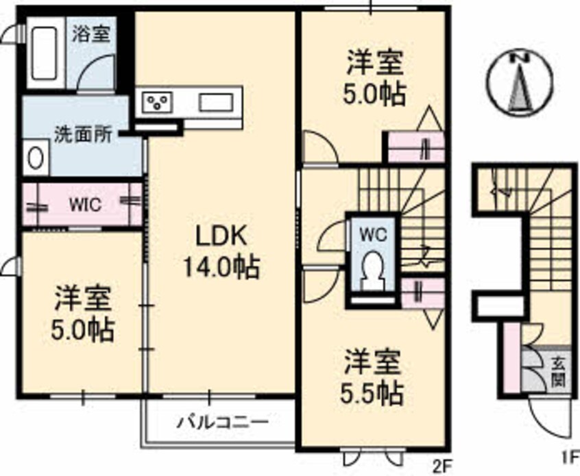 間取図 シャーメゾン リュエル