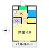 サニーパレス朝倉 1Kの間取り