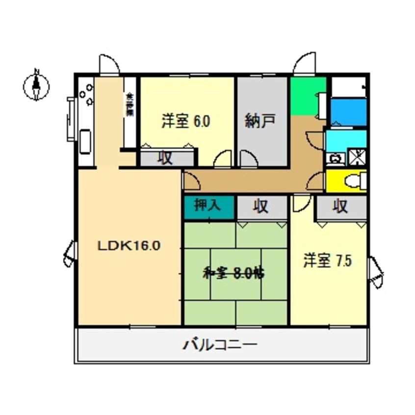 間取図 土佐っ子参拾壱番館