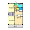サンコート旭町 2LDKの間取り