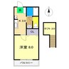 セジュールゆい 1Kの間取り