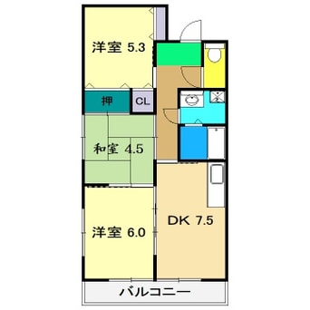 間取図 ディアコートYS