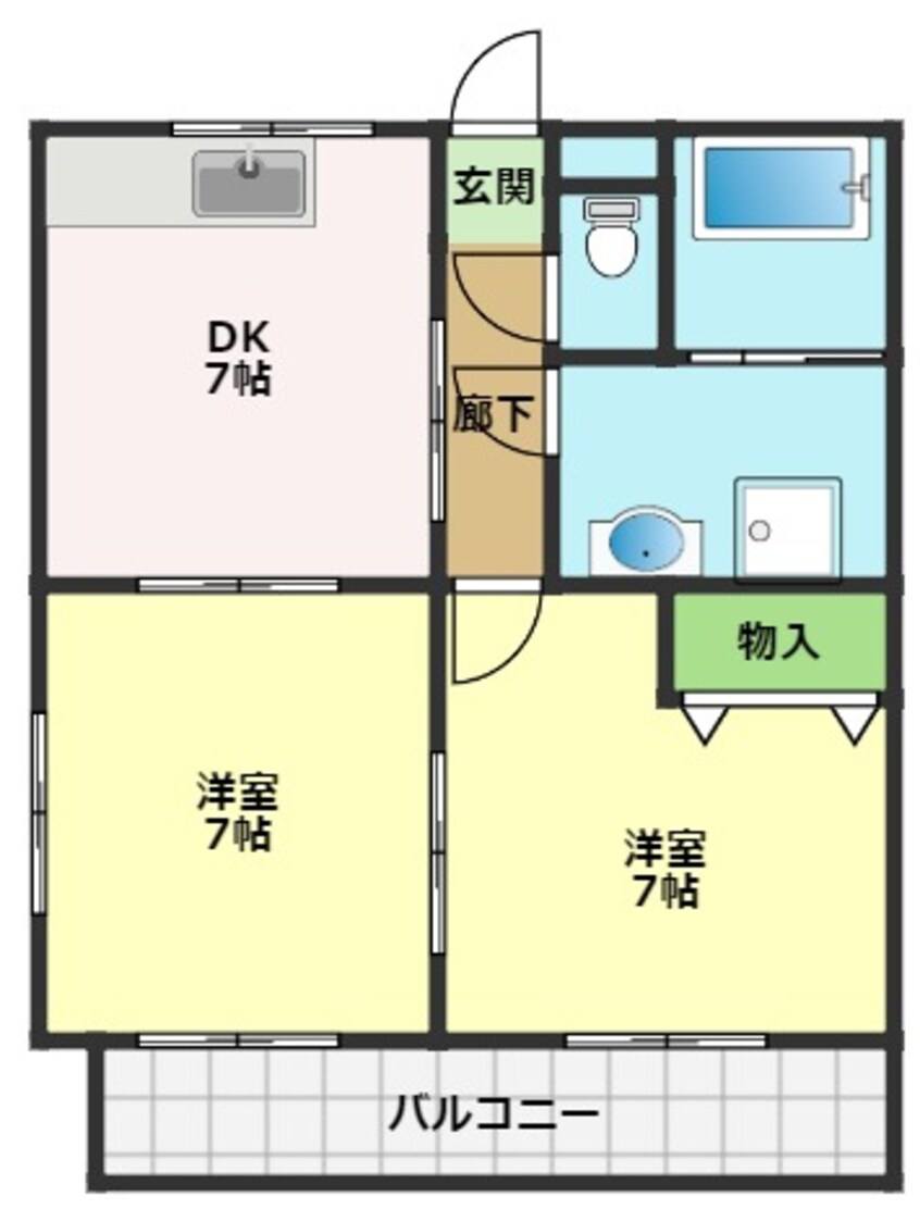 間取図 メゾン日ノ出町