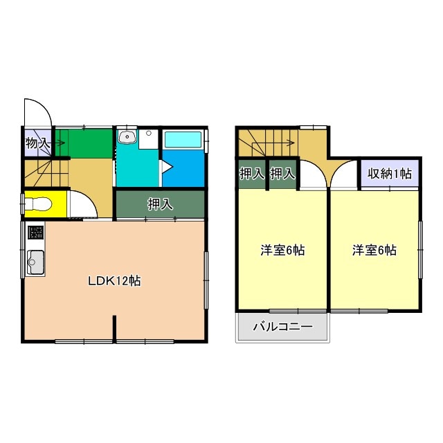 間取り図 貸家(長浜) 東 Y邸