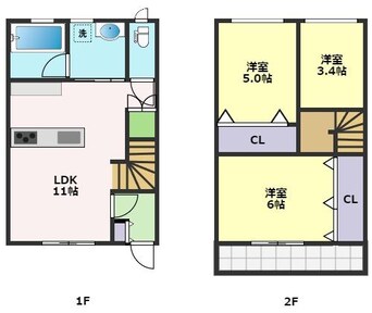 間取図 アリビオ百石