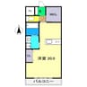 ドリームハウスしののめ 1Rの間取り