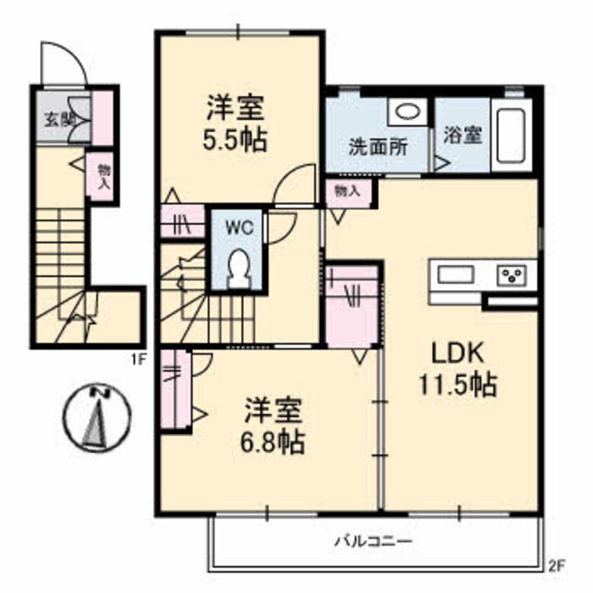 間取図 シャーメゾン ラディア