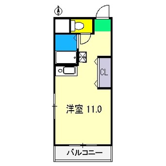 間取図 リヴィエラ天神