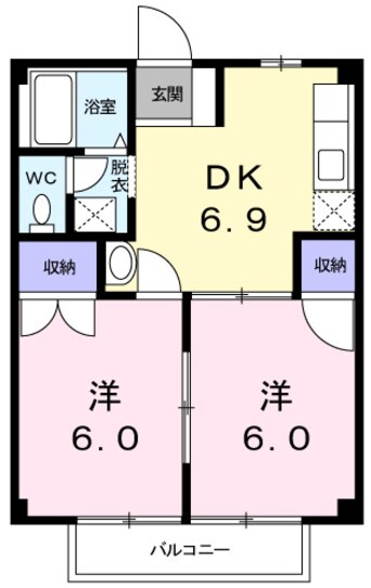 間取図 コーポアジュレ