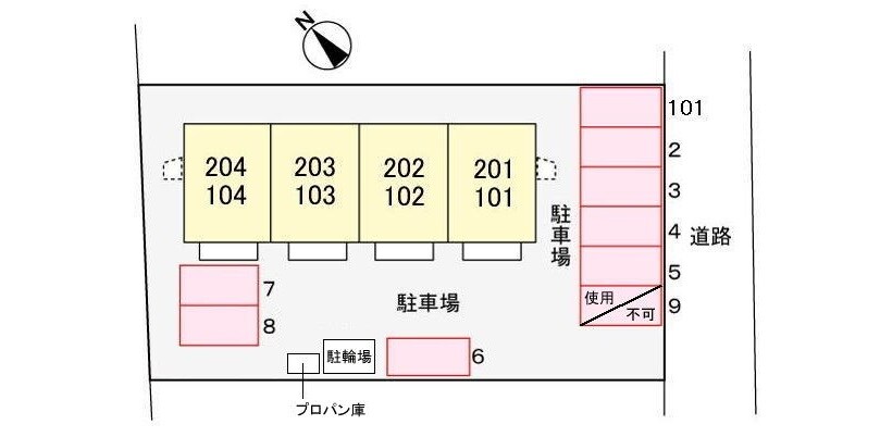 駐車場 コーポアジュレ