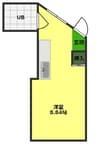 こーぽはりまや 1Rの間取り