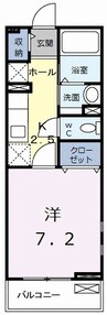 桜 1Kの間取り