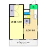 コーポMIKI Ⅰ南棟 1LDKの間取り