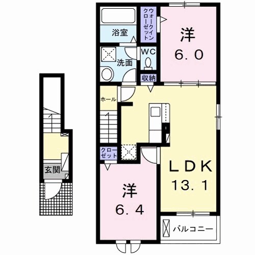 間取り図 Ｍａｒｉｏ鴨部Ａ