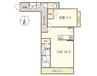 BEREO HARE 1LDKの間取り
