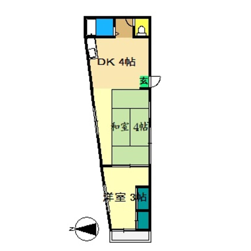 間取図 コーポ沢田