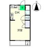 中沢ハイツ(朝倉甲) 1DKの間取り