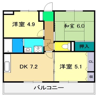 間取図 フィネス秦南