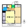 VIV HOUSE 1DKの間取り