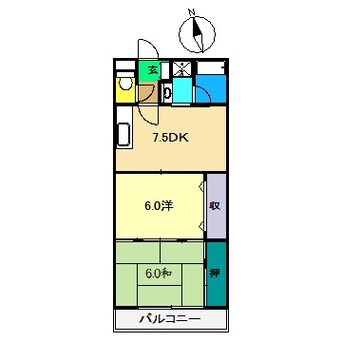 間取図 スカイラーク米田 Ⅱ