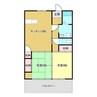 イーストハイツ(一宮) 2LDKの間取り